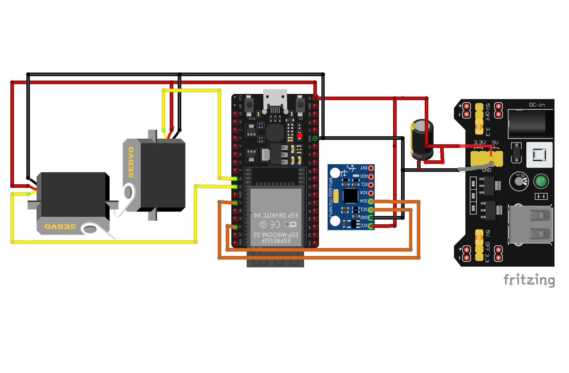ESP32 2-Axis Stabilization System