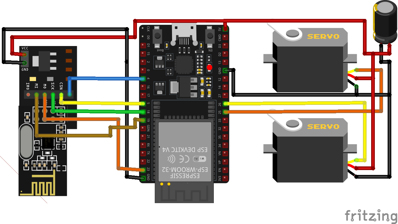 ESP32 NRF24 Transmitter&Receiver