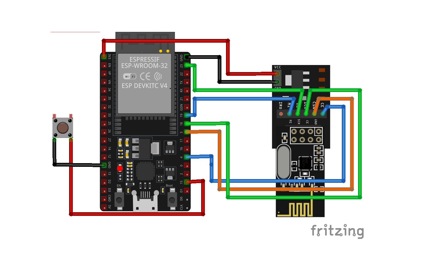 ESP32 NRF24 Transmitter&Receiver
